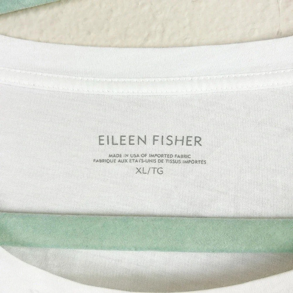 Eileen Fisher Round Neck Sleeveless Tank Top in white size XL - Picture 4 of 10